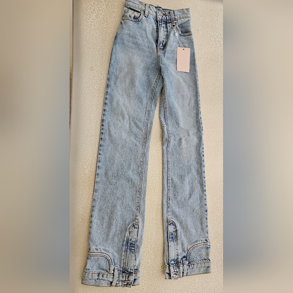 REVICE Light Blue Straight Leg Jeans